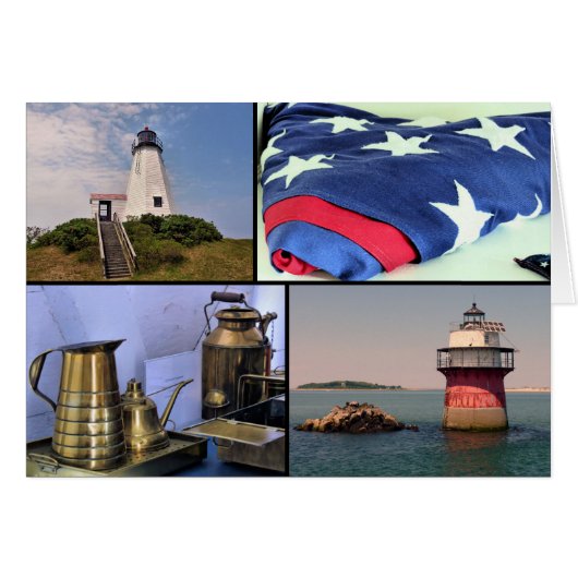 vuurtoren van Plymouth, MA (Voorkant Horizontaal)