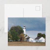 Vuurtoren van Pointe Aux Barques Briefkaart (Voorkant / Achterkant)