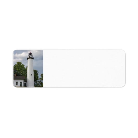 Vuurtoren van Pointe aux Barques Etiket (Voorkant)