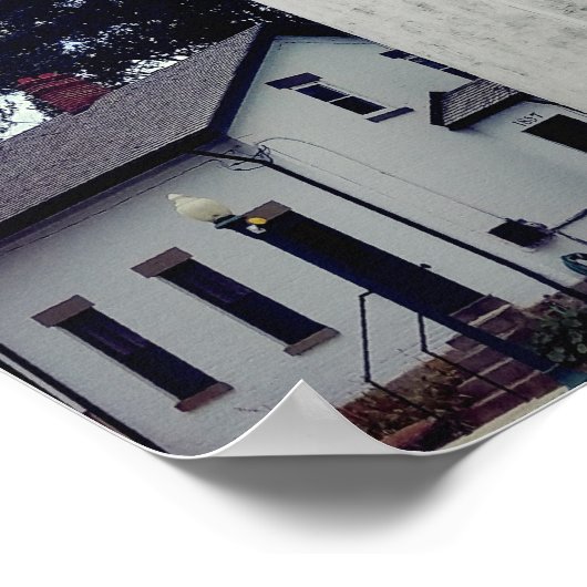 Vuurtoren van Pointe aux Barques in Michigan Poster (Hoek)