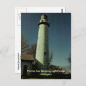 vuurtoren van Pointe Aux Barques, Michigan Briefkaart (Voorkant / Achterkant)