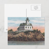 vuurtoren van Pomham Rocks Briefkaart (Voorkant / Achterkant)