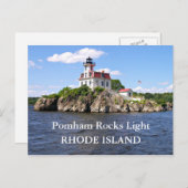 vuurtoren van Pomham Rocks, Briefkaart van Rhode I (Voorkant / Achterkant)