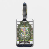 vuurtoren van Pomham Rocks, Rhode Island Bagagelabel (Achterkant verticaal)