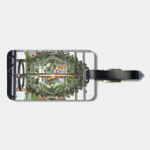 vuurtoren van Pomham Rocks, Rhode Island Bagagelabel (Achterkant horizontaal)