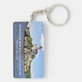 vuurtoren van Pomham Rocks, Rhode Island Sleutelhanger