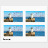 Vuurtoren van Portland Breakwater, Maine Rechthoekige Sticker (Vel)