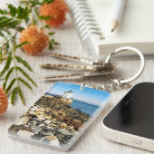 Vuurtoren van Portland Breakwater, Maine Sleutelhanger (Voorkant Rechts)