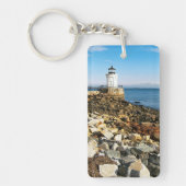 Vuurtoren van Portland Breakwater, Maine Sleutelhanger (Voorkant)