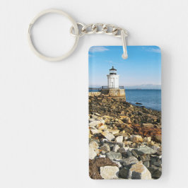 Vuurtoren van Portland Breakwater, Maine Sleutelhanger