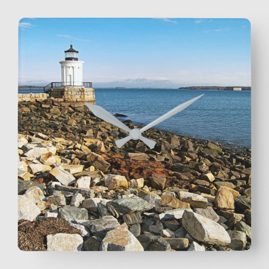 Vuurtoren van Portland Breakwater, Maine Vierkante Klok (Voorkant)