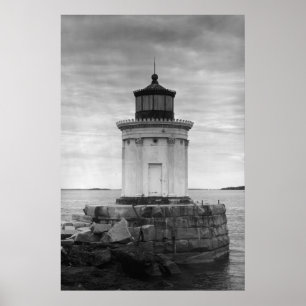 Vuurtoren van Portland Breakwater Poster