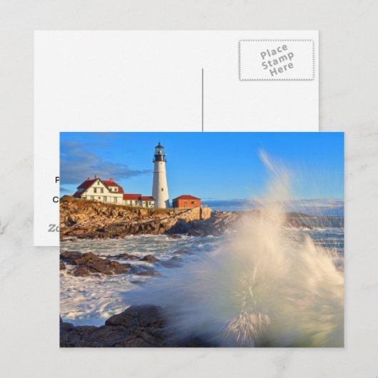 Vuurtoren van Portland Head Briefkaart (Voorkant / Achterkant)