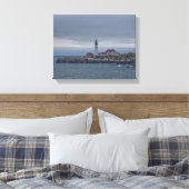 Vuurtoren van Portland Head Canvas Afdruk (Insitu (Slaapkamer))