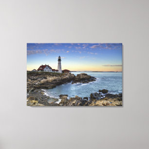 Vuurtoren van Portland Head Canvas Afdruk