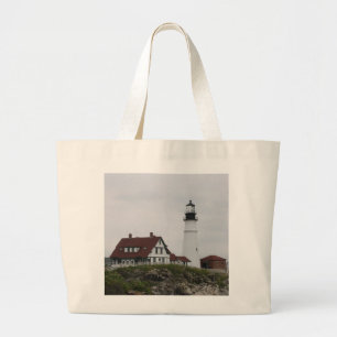 Vuurtoren van Portland Head Grote Tote Bag