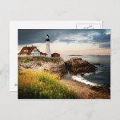 Vuurtoren van Portland Head | Kaap Elizabeth, ik Briefkaart (Voorkant / Achterkant)