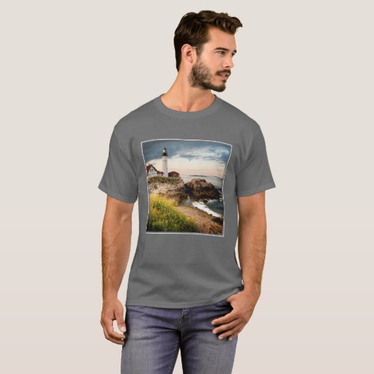 Vuurtoren van Portland Head | Kaap Elizabeth, ik T-shirt (Voorkant volledig)