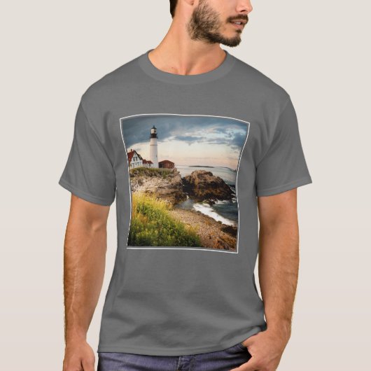 Vuurtoren van Portland Head | Kaap Elizabeth, ik T-shirt (Voorkant)