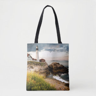 Vuurtoren van Portland Head Kaap Elizabeth, ik Tote Bag