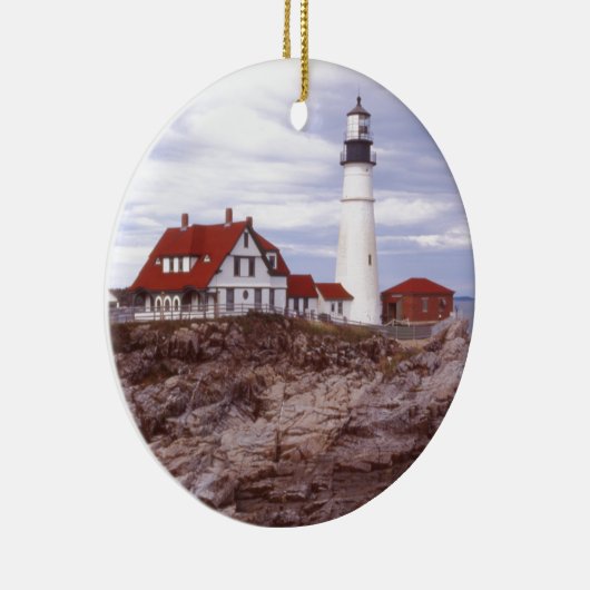 Vuurtoren van Portland Head Keramisch Ornament (Rechts)