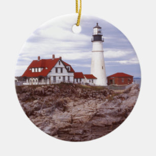 Vuurtoren van Portland Head Keramisch Ornament