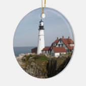 Vuurtoren van Portland Head Keramisch Ornament (Links)