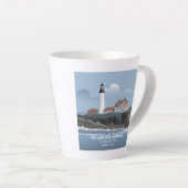 Vuurtoren van Portland Head Latte Mok (Rechterhoek)