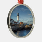 Vuurtoren van Portland Head Metalen Ornament (Rechts)