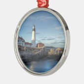 Vuurtoren van Portland Head Metalen Ornament (Links)