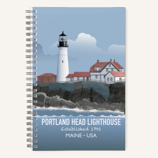 Vuurtoren van Portland Head Notitieboek (Voorkant)