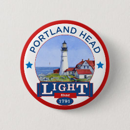 Vuurtoren van Portland Head Ronde Button 5,7 Cm