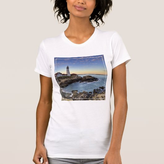 Vuurtoren van Portland Head T-shirt (Voorkant)
