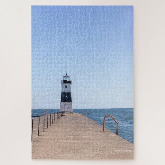 Vuurtoren van Presque North Pierhead Legpuzzel (Verticaal)