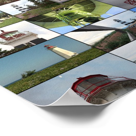 vuurtoren van Prince Edward Island Poster (Hoek)