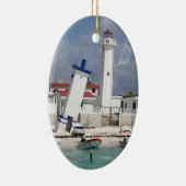 vuurtoren van Puerto Morelos Keramisch Ornament (Rechts)