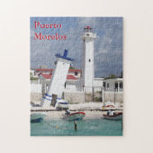 vuurtoren van Puerto Morelos Legpuzzel (Verticaal)