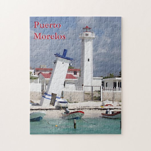 vuurtoren van Puerto Morelos Legpuzzel (Verticaal)