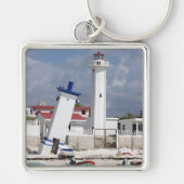 vuurtoren van Puerto Morelos Sleutelhanger (Voorkant)