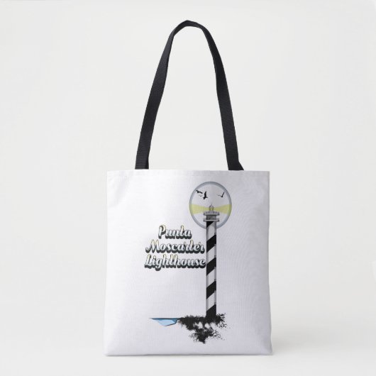 Vuurtoren van Punta Moscarter Tote Bag (Voorkant)