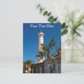 vuurtoren van Punta Secca, Sicilië, Italië Briefkaart (Staand voorkant)
