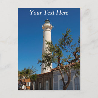 Vuurtoren van Punta Secca, Sicilië, Italië Briefkaart