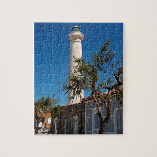 vuurtoren van Punta Secca, Sicilië, Italië Legpuzzel (Verticaal)