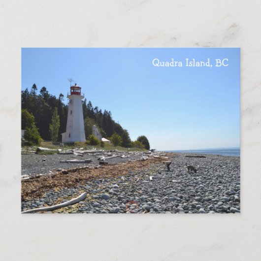 Vuurtoren van Quadra Island Briefkaart (Voorkant)