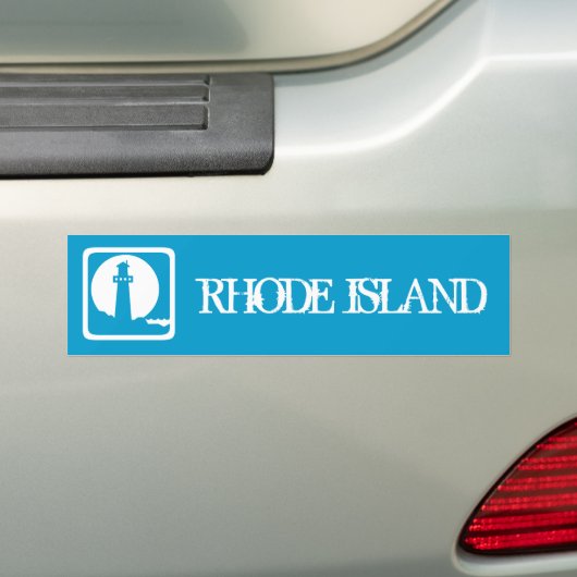 vuurtoren van Rhode Island Bumpersticker (Op auto)