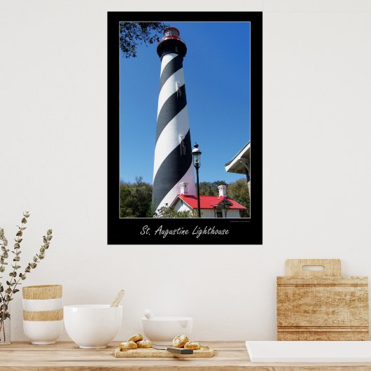 vuurtoren van Saint Augustin Florida Poster (Keuken)
