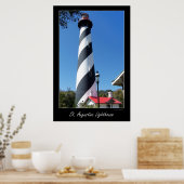vuurtoren van Saint Augustin Florida Poster (Keuken)