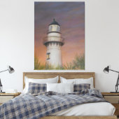 Vuurtoren van Saint Simons Island - Canvas (Insitu (Slaapkamer))