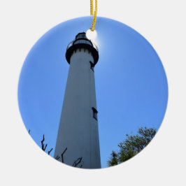 vuurtoren van Saint Simons Island in Georgië Keramisch Ornament