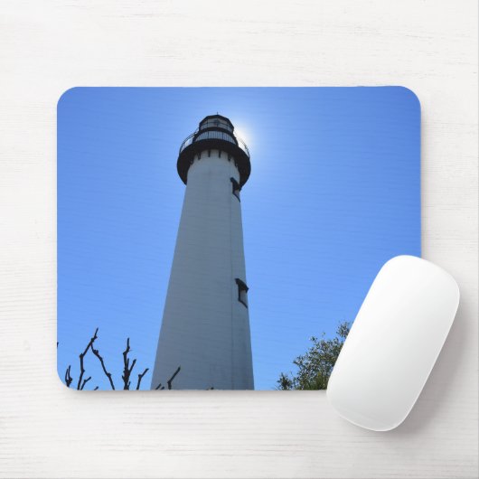 vuurtoren van Saint Simons Island Muismat (Met muis)